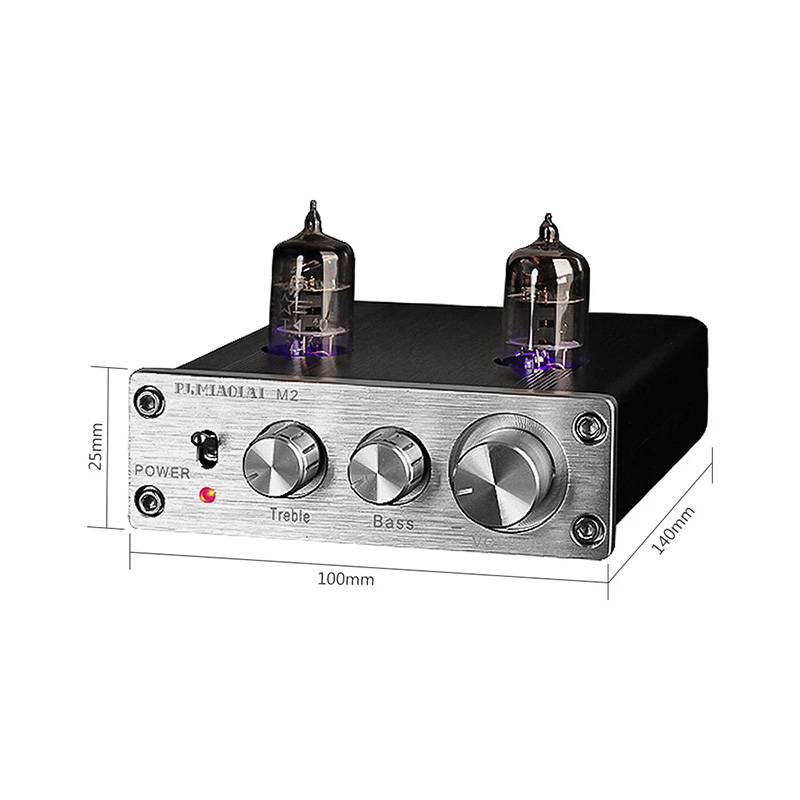 Preamplificatore valvolare audiofilo HIFI Nessun rumore di sottofondo Regolazione dei bassi alti Mini preamplificatore di livello professionale Tubo 6K4