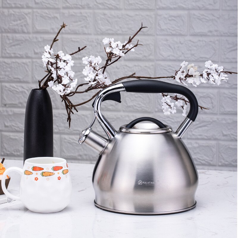 304 Stainless Steel Whistle Kettle Boiling Water Automatic Whistle Sound Tea Anti-scalding Kettle Induction Cooker Universal