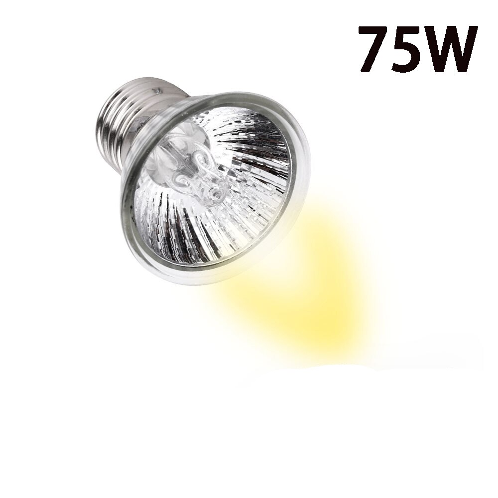 Tortoise basking lamp, sun lamp, hose basking lamp, amphibious pet tortoise lizard lamp, heating heat preservation lamp: Wick-75W