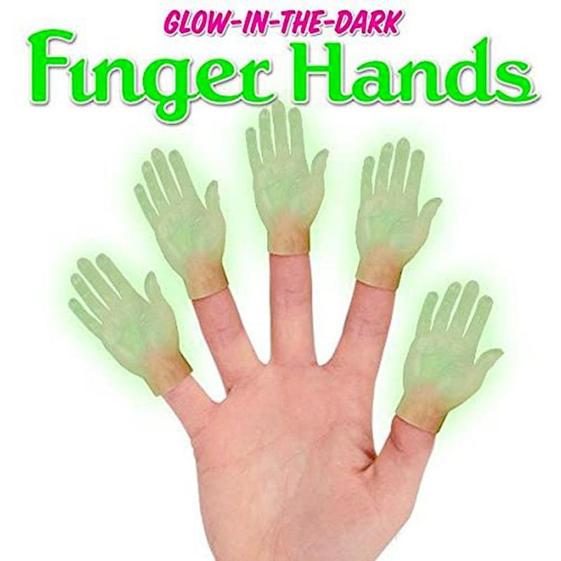 Vijf-Vinger Open Palm Vinger Marionet Vinger Links Rechts Klein Model Speelgoed En Hand P7H5