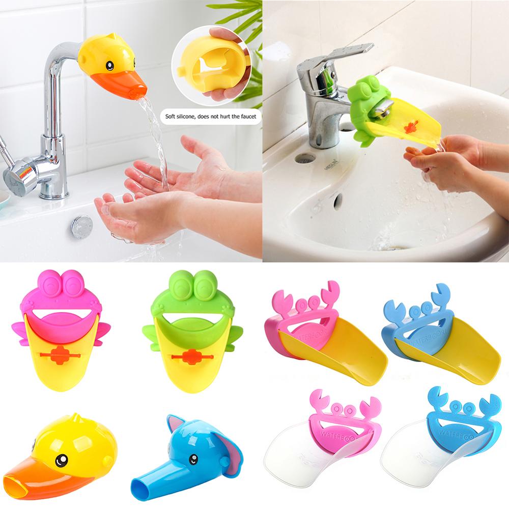 Bathroom Faucet Extender Cute Cartoon Baby hand-washing device Children's Guide sink Faucet extension Bathroom Accessories