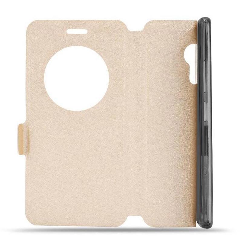 Leren hoesje lenovo zuk  z2 pro hoesje kijkvenster flip stand cover voor lenovo zuk  z2 z2 plus telefoonhoesjes tas  z2121 z2131 fundas