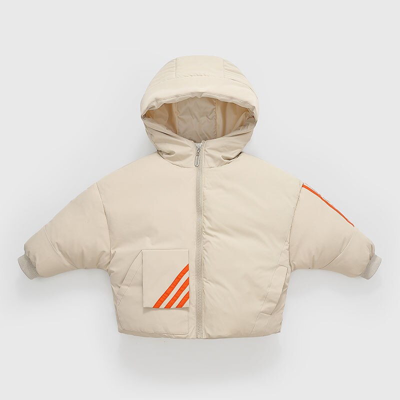 Chaqueta deportiva de algodón con relleno para niños y niñas, abrigo cálido de de invierno, 2-8 años, novedad: white / 6 años