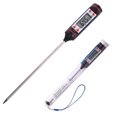 Termometro digitale da cucina con sonda rotante retroilluminata, tester di temperatura per carne, barbecue, latte e cucina | Leroy Merlin
