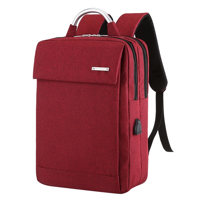 Men Laptop Backpacks Travel Backpack Multifunction Business Bag Anti Theft USB Charging Waterproof Unisex School Backpack: rose red 6