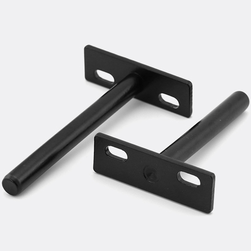 Soportes de estante flotante, estantería ciega oculta, soporte para estantes de madera en bruto, , 6 uds.