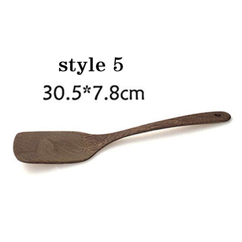 1pc Non-stick Wood Spatula Shovel Spoon Kitchen Accessories Non-Stick Cookware Cooking Utensils Tools Household Kitchen Cookware: style 5