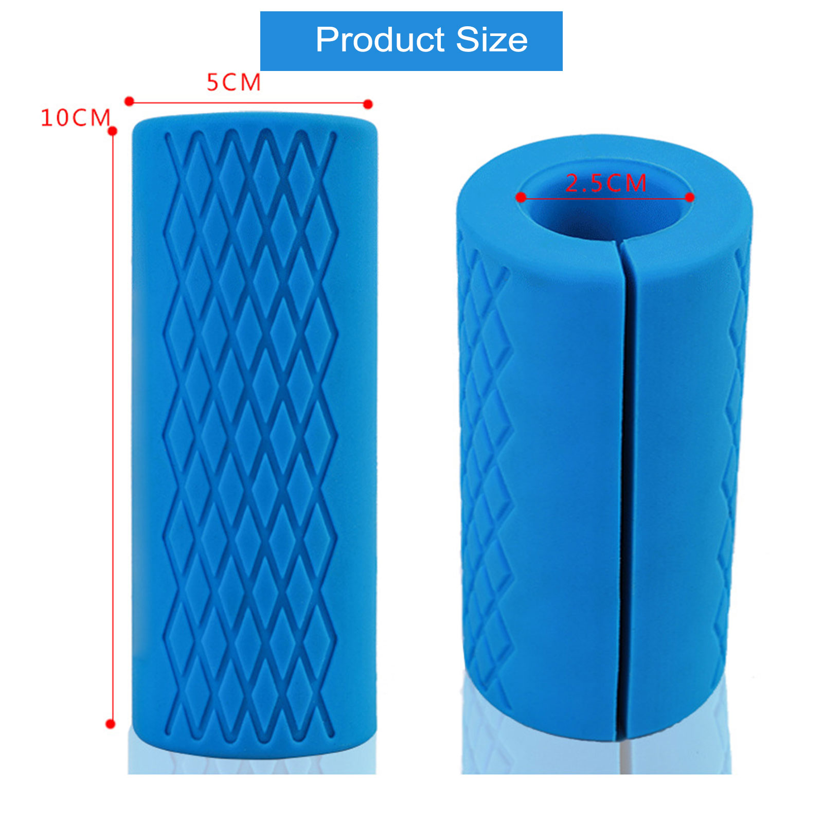 Dumbbel Barbell Hand Grip Bar Handles Silicone Weightlifting Shoulder Pads Fitness Workout Abs Training Gym Pull Up Non-slip