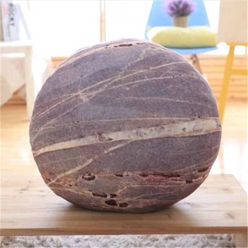 Mjuk kudde soffa simulerad sten pebble sten kudde för film rekvisita heminredning kudde ryggkudde barn födelsedag: D / 30 x 30cm