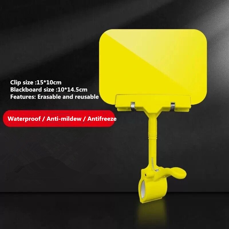 10 Pieces A6 Plastic Adjustable Merchandise Sign Clip Rotatable Pop Clip-on Holder Stand Rewrite Price Holders Tag Clip Board: 3