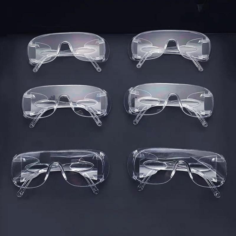 1Pcs Veiligheidsbril Eye Volledig Afgesloten Lens Bril Wide Vision Wegwerp Vent Masker Veiligheidsbril Automobiles Accessoires