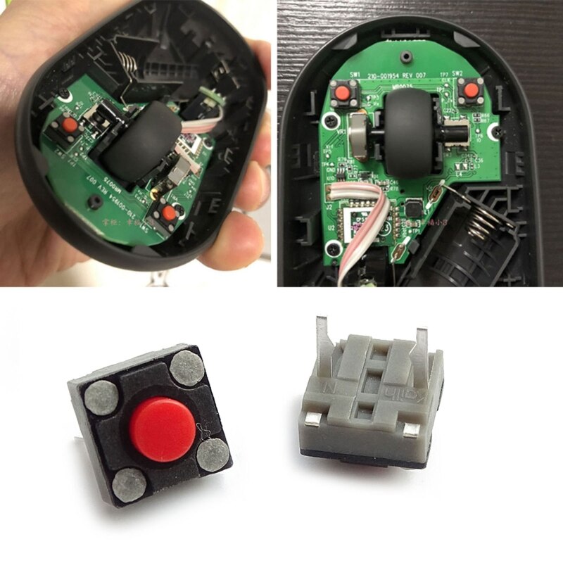 Gaming Mouse Tactile Push Button Switches DIP 2 pin Micro Momentary Tact Switch 6x6x4.3mm 5 Million Clicks 2Pcs