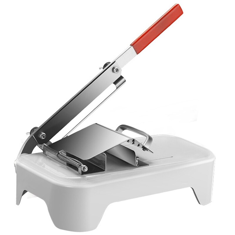 Manual Freeze Meat Slicer, Stainless Steel Meat Cutter Beef Mutton Roll Meat Food Slicer Slicing Machine for Home: Default Title