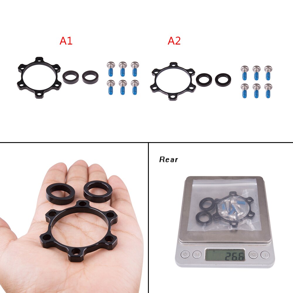 Adaptador de cubo de bicicleta de 12mm X 142 a 148 15mm X 100 a 110 Kit de conversión