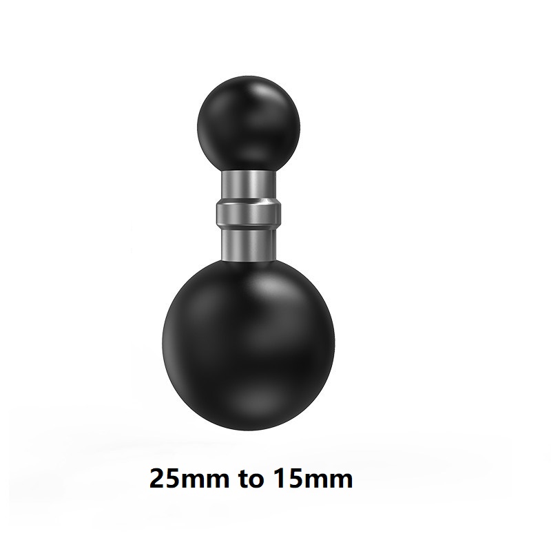 Bola de 1 pulgadas para reposacabezas de coche, soporte para GPS con cabeza de bola, Base de 10mm para motocicleta GoPro Yi Insta360, accesorios para teléfono con cámara: Champagne # d5b489