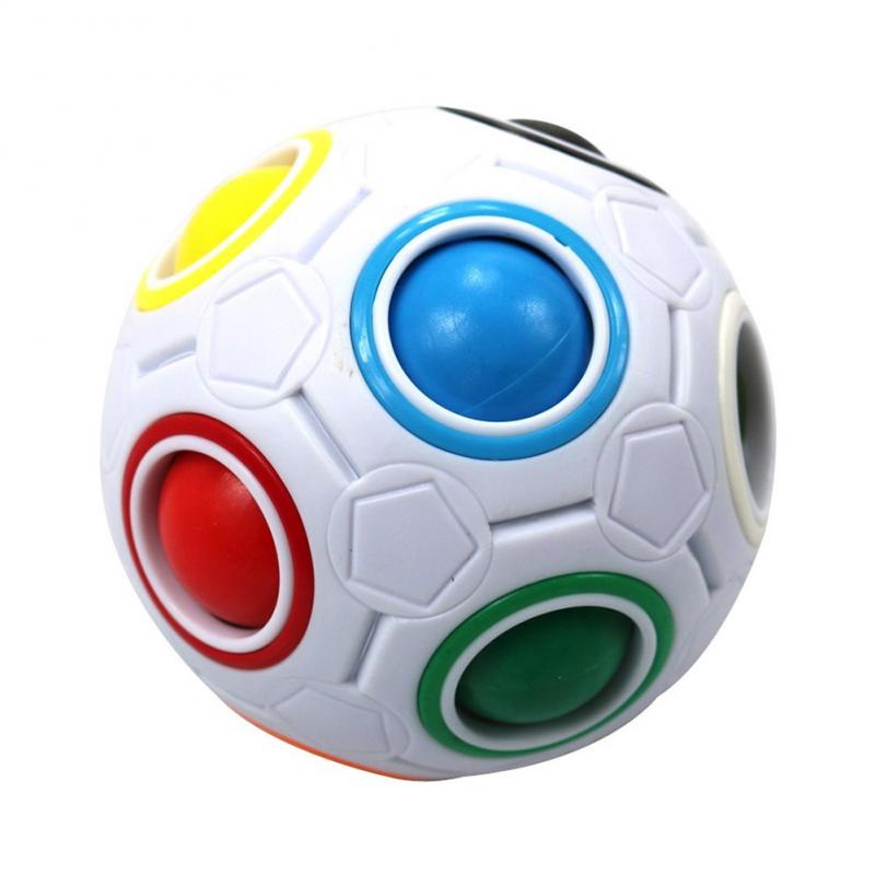 1pcs -selling -selling Rainbow Ball Speed And Smooth Puzzle Game Portable Handheld Pressure Reducer