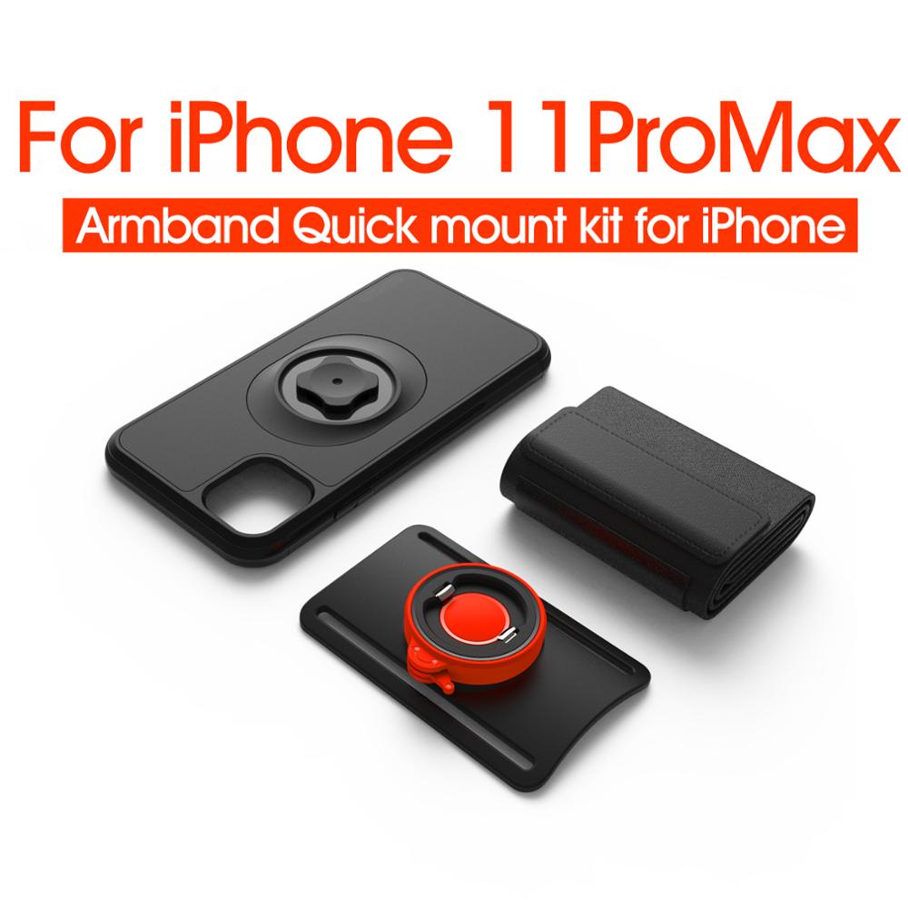 Universal Sports Armband for iPhone 11 Pro Max Xr Xs 8 7 Plus Rotatable Wrist Running Sport Clip Arm Band With Shockproof Case: Mount Kit For i11Max