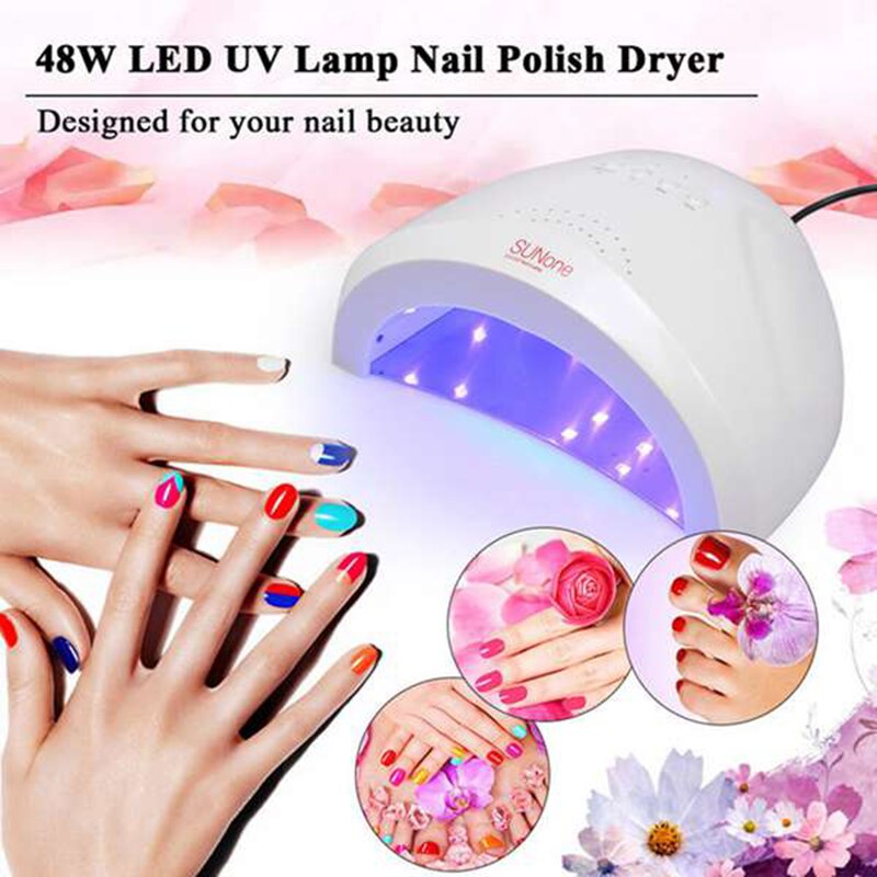 48W Professionele UV/LED Lamp Nail Droger Beauty Nail Gel Lamp Genezen Voor Gel Nagels licht Manicure Tool EU