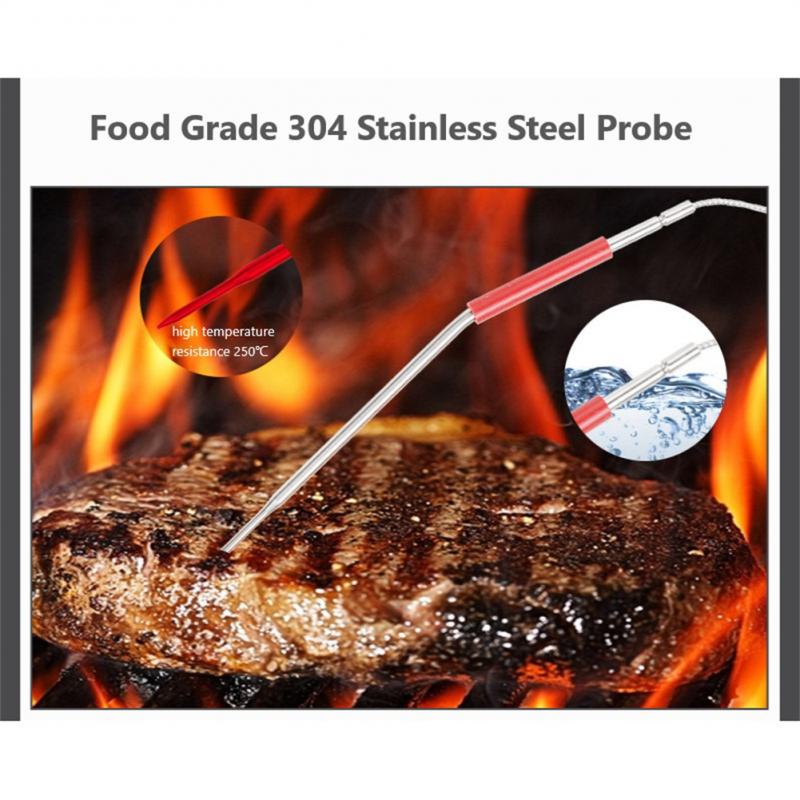 4 Probe Digital Screen Wireless Kitchen Oven Thermometer For Meat Water Food Barbecue BBQ Cooking Tool Temperature Gauge Alarm