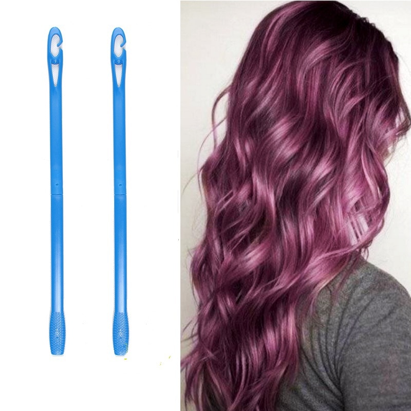 18/20pcs 20/45/55/65cm Plastic Hair Roller with Sticker Hook Long Magic Hair Curler Magic Hair Roller Spiral Curls Easy Usage