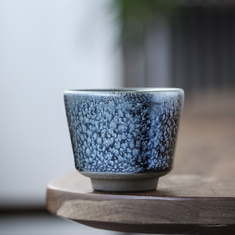 Glaze Tea Cup Bowl China Pottery Ceremic Porcelain Handmade Single Tea Master Cup: C