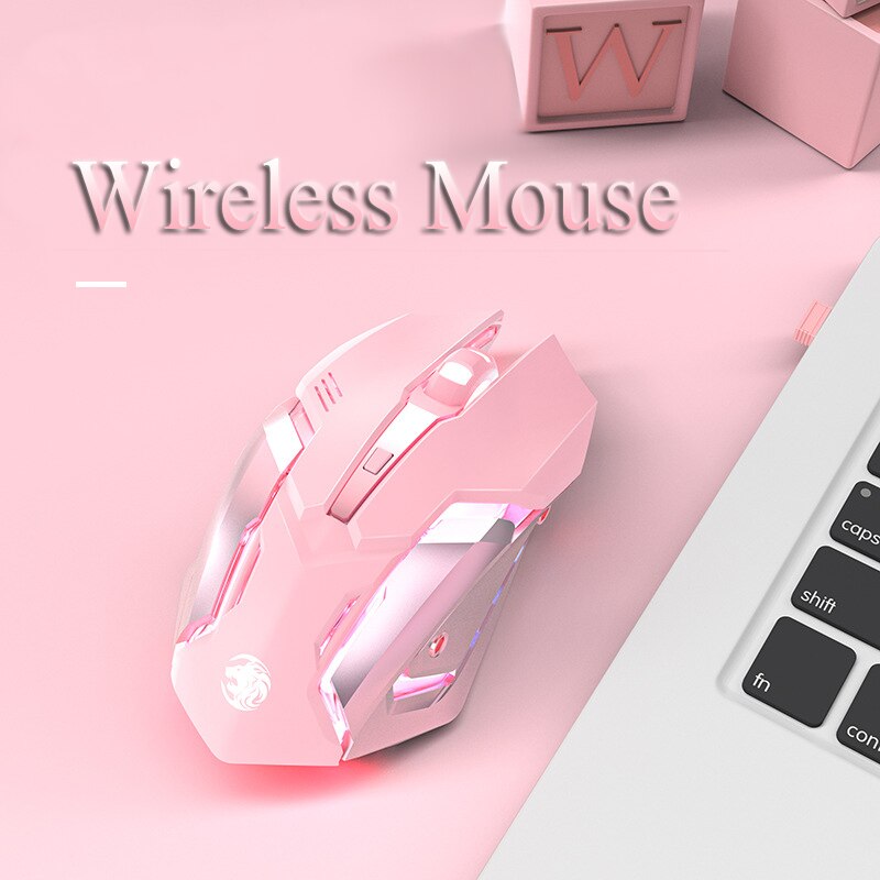 Wireless Mouse Rechargeable Mechanical Gaming Gaming Bluetooth Mute Silent Mouse for PC Laptop Tablet iPad Huawei Xiaomi Samsung