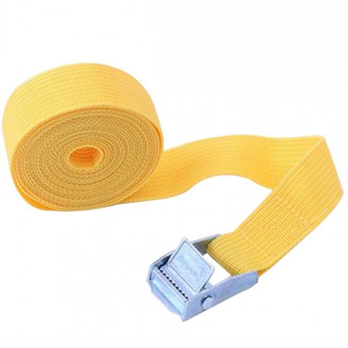 100CM Cargo Strap High Strength Wear-resistant Portable 250 Lbs Cargo Tie Down Cam Strap for Car: Yellow