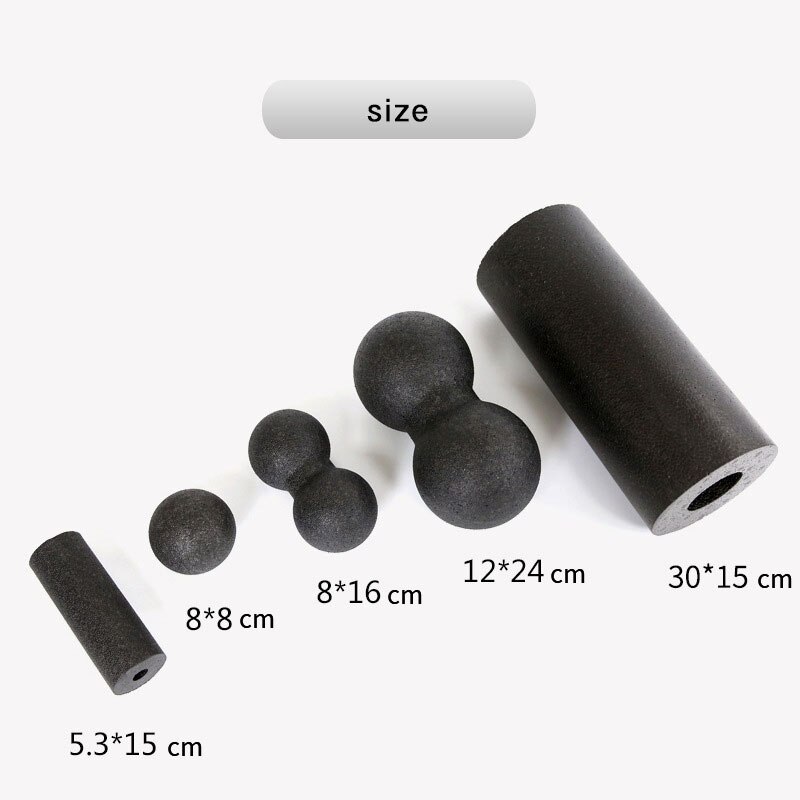 Rodillo de espuma para Pilates, juego de pelota de masaje para Fitness, para aliviar el dolor muscular de piernas, brazos, espalda y pies