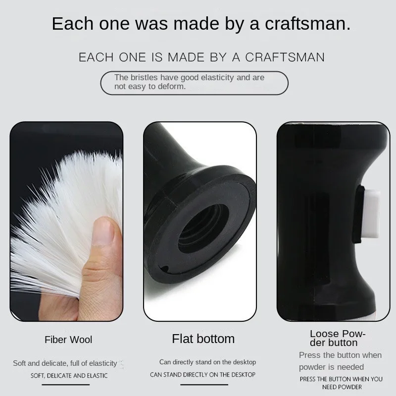 Cepillo suave para quitar el pelo, plumero para el cuello y la cara, cepillos para limpiar barberos, estilista de salón, herramientas de peluquería, accesorios