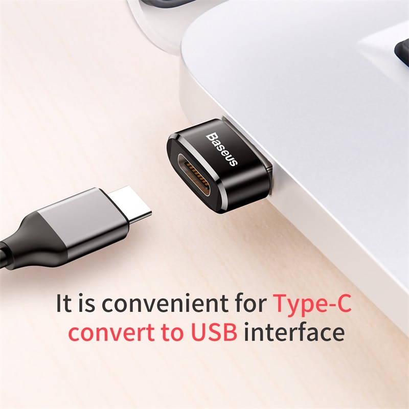Baseus USB na typ C OTG Adapter USB USB-C męski na Micro USB type-c żeński konwerter dla Macbook Samsung S20 USBC OTG złącze