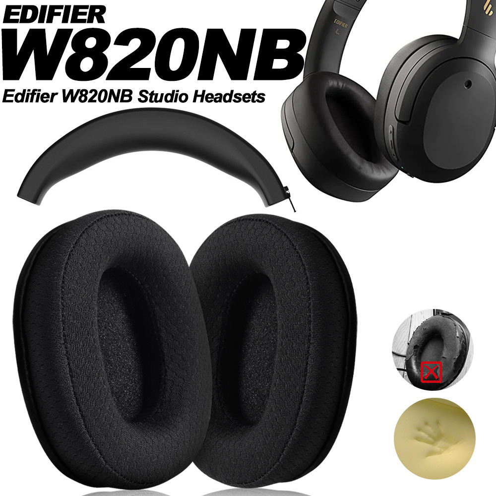 Reemplazo para Edifier W820NB W820BT diadema almohadillas para los oídos almohadillas para auriculares orejeras de proteína