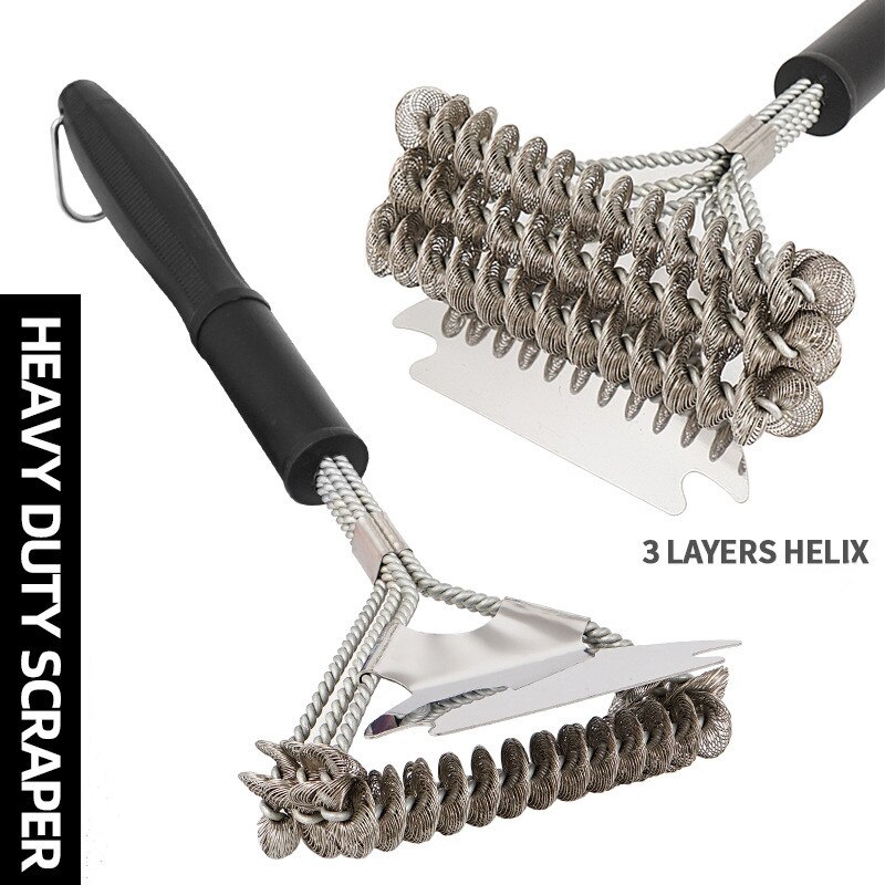 Grill Brush and Scraper, Best BBQ Cleaner, Perfect Tools for All Grill Types, Including Weber, Ideal Barbecue Accessories
