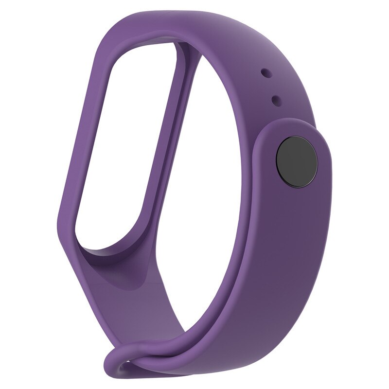 För  m5- band smart armband stegräknare utbyte armband klockarmband klockarmband för mi band 5 smart armband fitness rem: Lila