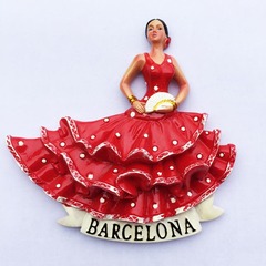 Barcelona, Spanje 3D Magneet Reizen Souvenirs Woondecoratie Koelkast Magnetische Stickers: 5