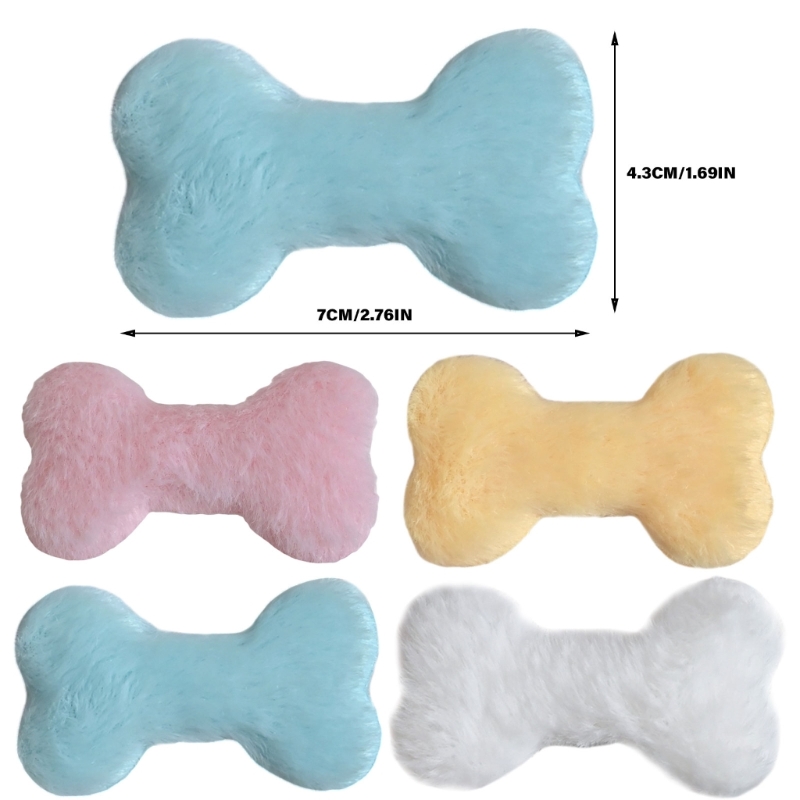 Horquilla con flequillo lateral para citas diarias, nueva pinza para con forma hueso perro peluche, pasadores