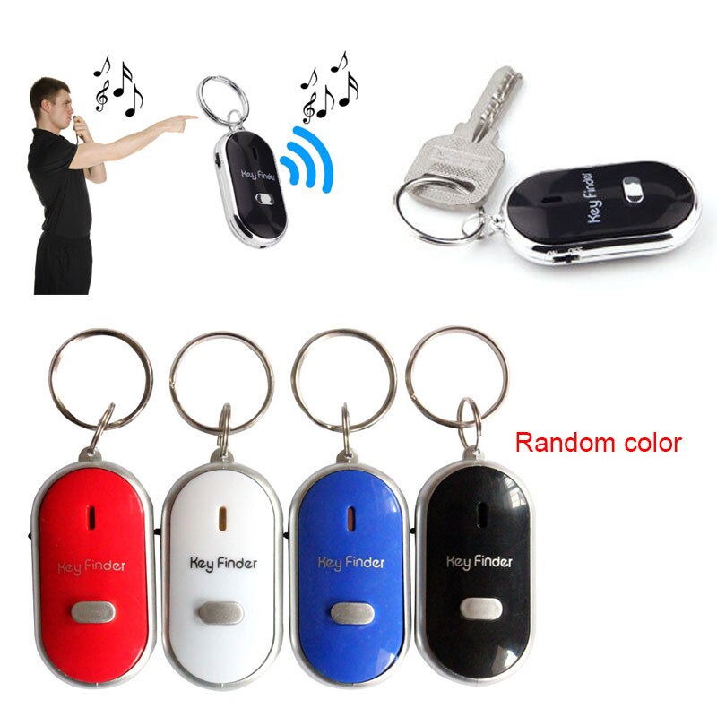 Wireless Whistle Key Finder Flash Remote Control Locator Alarm Keychain SGA998
