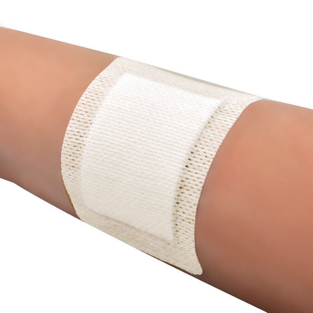 10 Stuks 6*7 Cm Grote Maat Hypoallergeen Non-woven Medische Lijm Wondverband Band Aid Bandage Grote wond Ehbo Outdoor