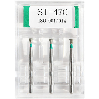 15 stücke/5 Boxen Zahn Diamant Bohrer SI-45/SI-46/SI-47/SI-47C/SI-48 Polierer Bohrer Dia -bohrer hoch Geschwindigkeit Handstück Zahnarzt Gitter: SI  47C