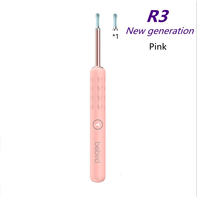 Bebird R1 visual ear pick wireless wifi smart waterproof ear pick ear cleaning endoscope earpick ear care earwax removal tool: R3 pink