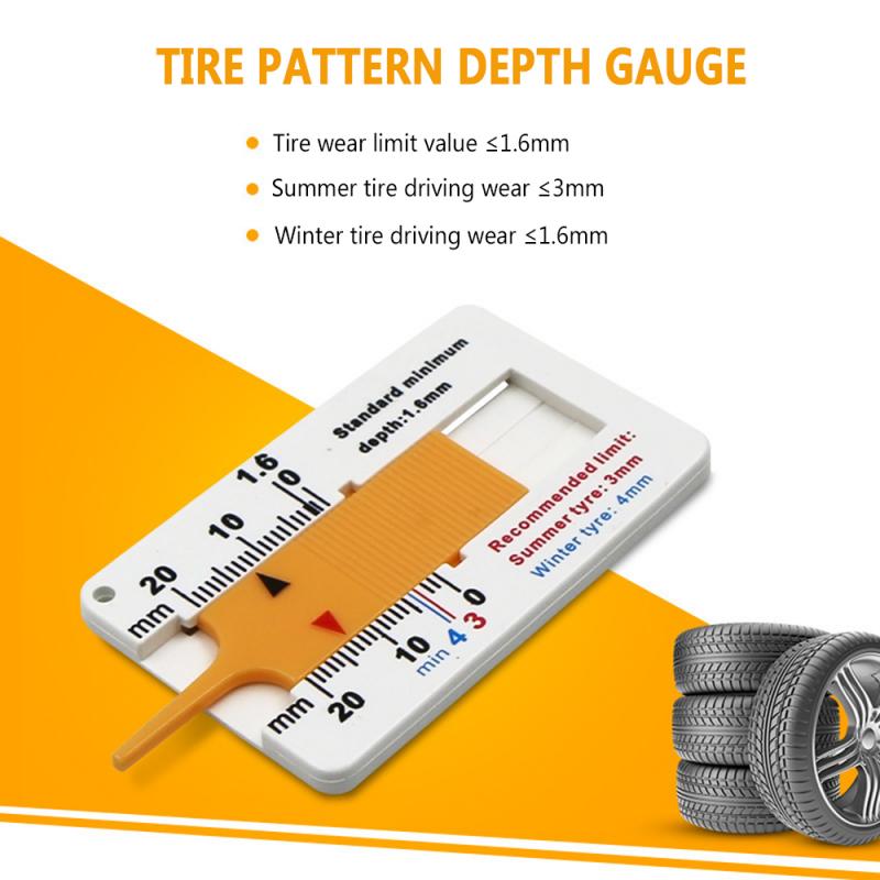 Medidor de profundidad del dibujo del neumático Medición de llanta medida de profundidad de rueda de coche 0 ~ 20mm venta en EE. UU. Piezas de neumáticos Wheels accesorios de coche