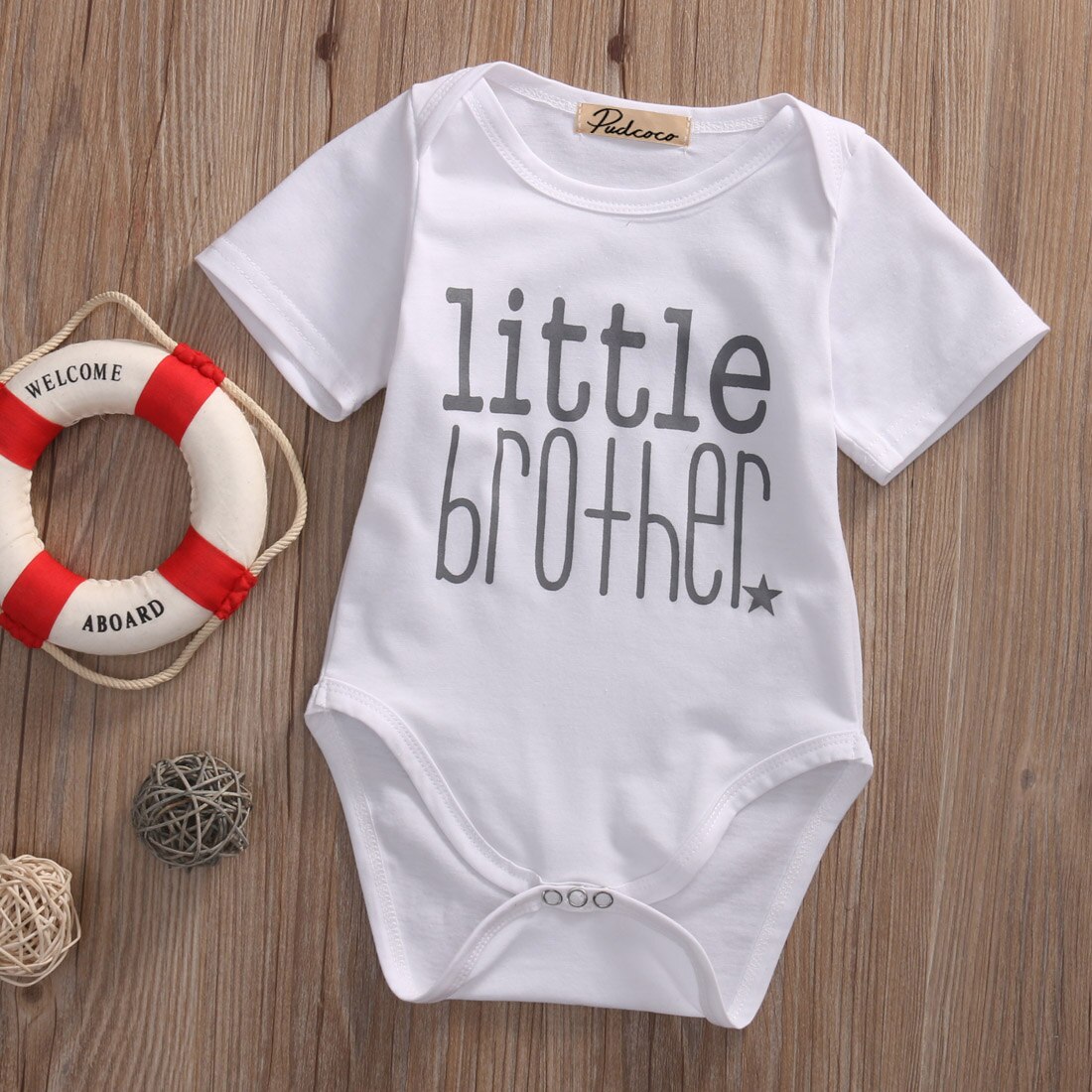 Cute Brothers Clothes Little Brother Baby Boy Romper Big Boy T-shirt Tee Tops Brothers Matching Outfit Brotherhood Symbolic
