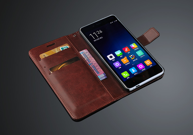 Fundas xiaomi redmi note 2 flip cover etui magnetisk læderhylster til xiaomi redmi note 2 telefon skal capa