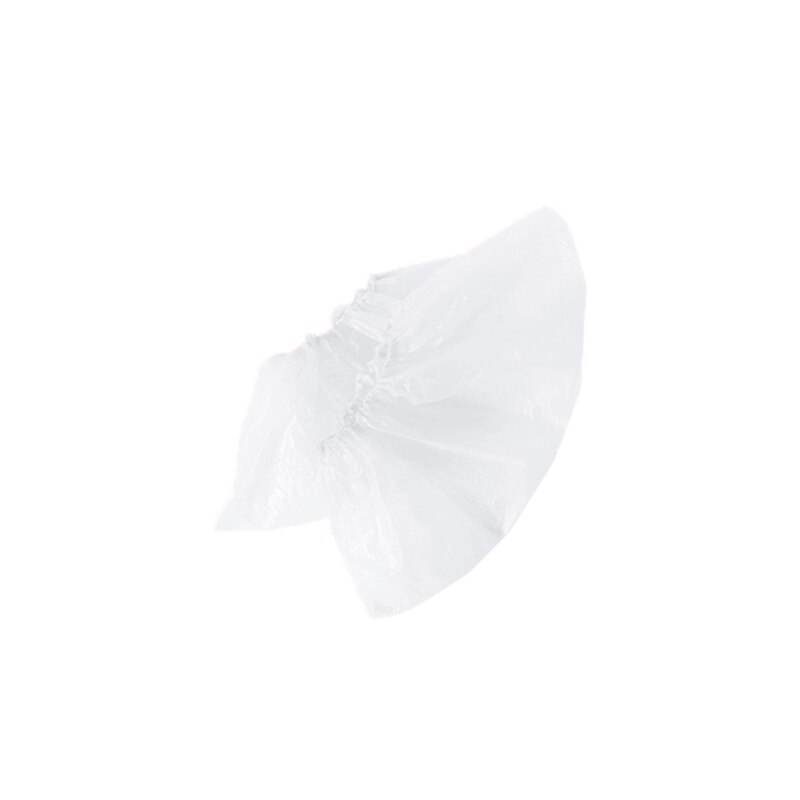 100PC Disposable Plastic Anti Slip Boot Safety Shoe Cover Cleaning Plastic Over Shoes Shoe Boot Covers Carpet Protectors: White