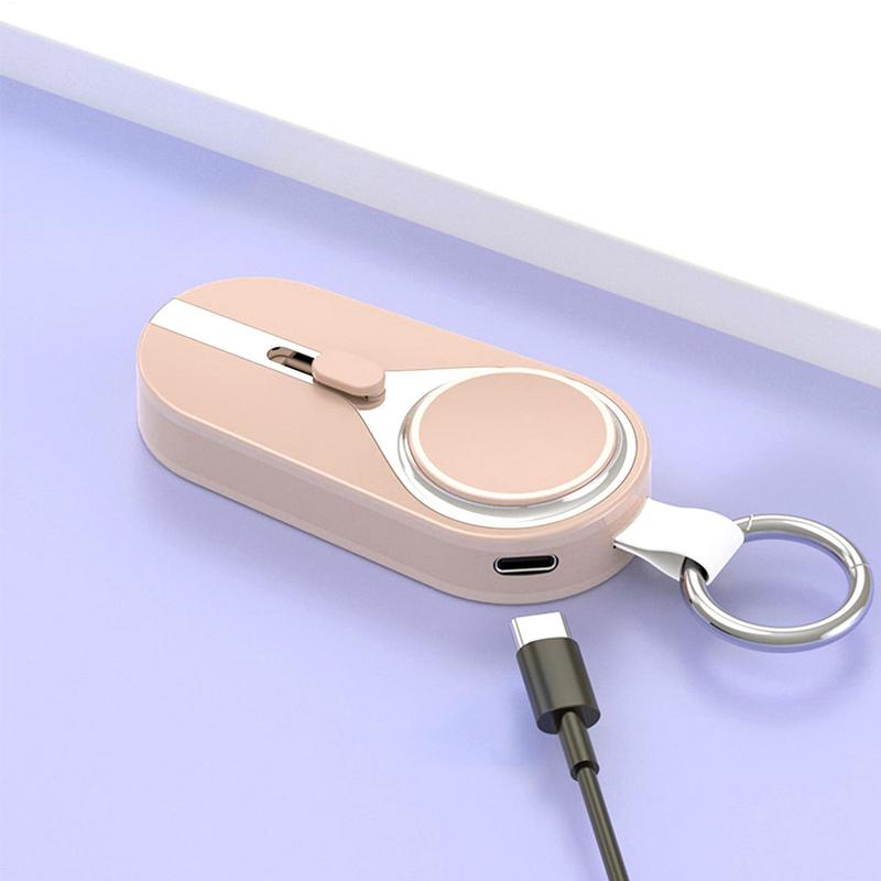 Solar--Schlüsselanhänger-Ladegerät, Solar--Powerbank, schnelles Aufladen, kabelloses Ladegerät, Solar--Taschenladegeräte, externer Powerbank-Schlüsselanhänger