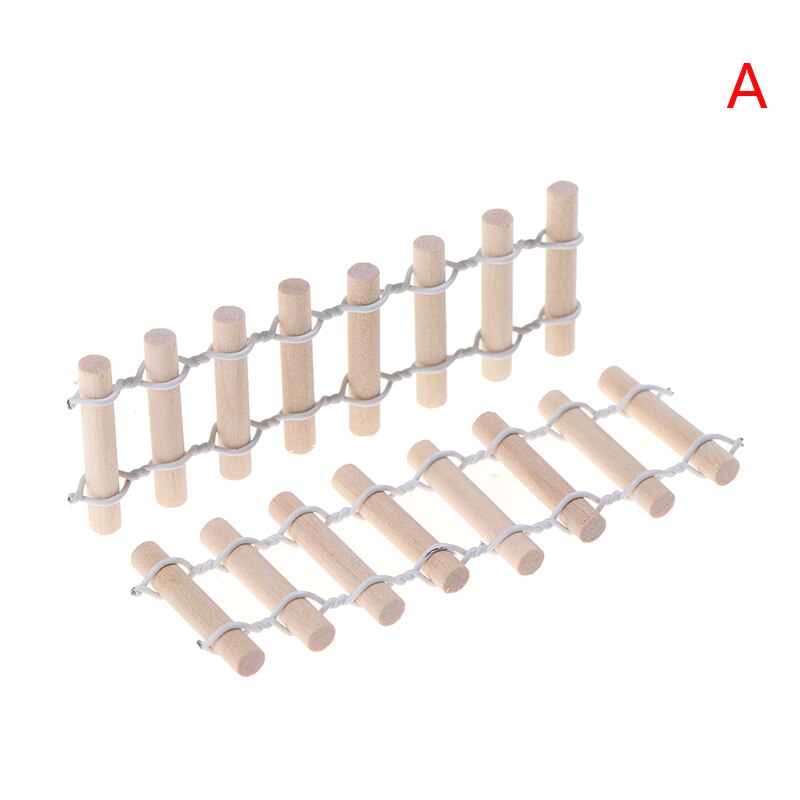 2 szt. Mech mikropejzaż ogrodzenia dziennika ogrodzenia mała ozdoba akcesoria drewniane Nowy przyjazd: A