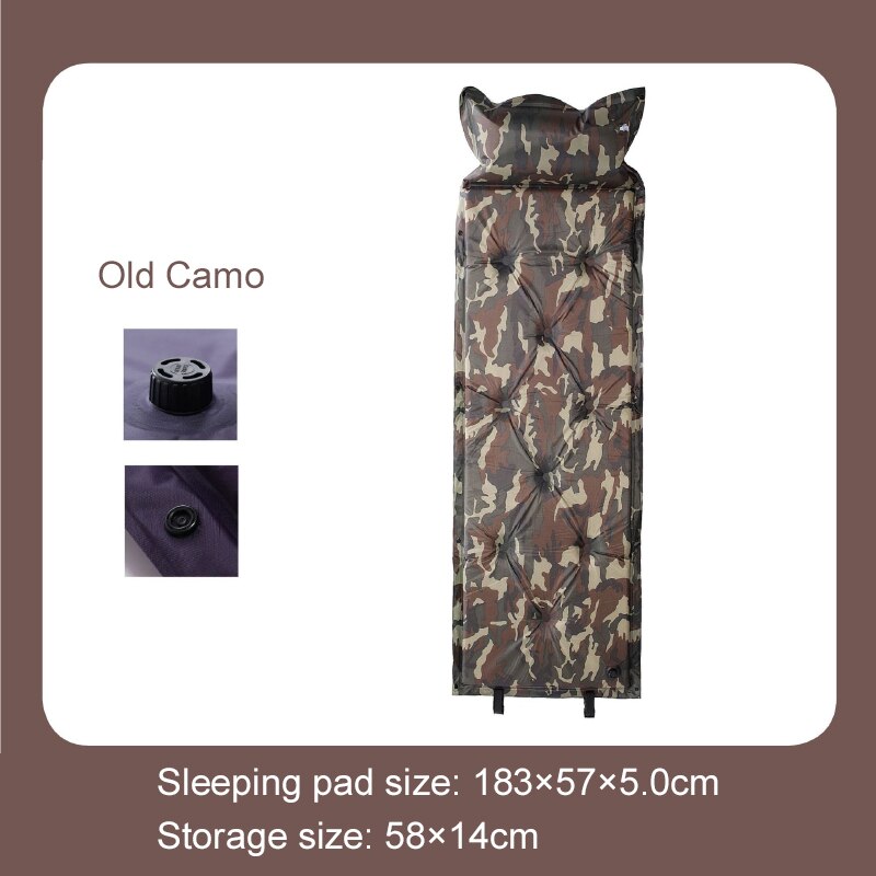 Self-Inflating Camping Mat Outdoor Sleeping Pad Ultralight Inflatable Mattress Portable Travel Hiking Camping Air Mattress: PM