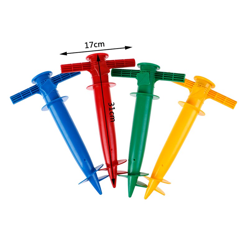 1pc spikes vishengel patio parasol grondanker regen zon strand parasol uitrusting spikes plastic boor houder standaard