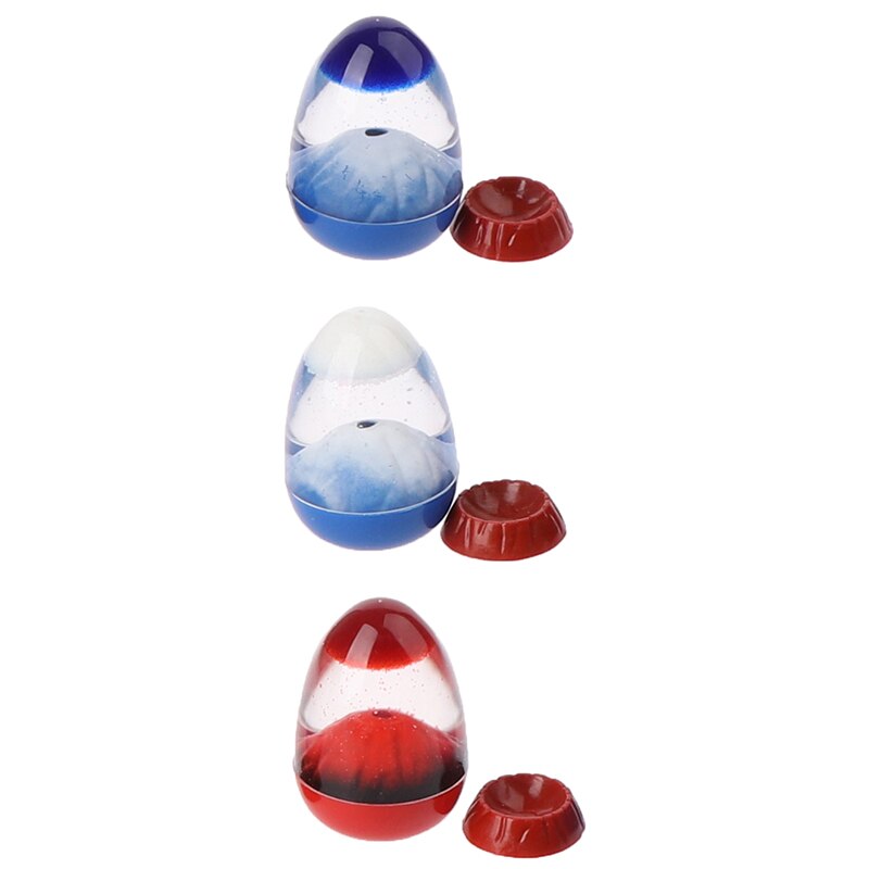 Imitation Volcanic Eruption Beautiful Floating Sand Oil Spilled Ornaments Kids Toy Hourglass Timer Birthday