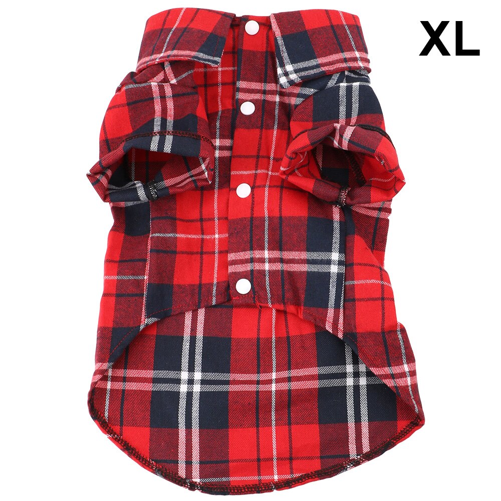 T-shirt à manches courtes en coton doux pour chien, vêtement pour animal de compagnie, chiot, chaton: Red XL