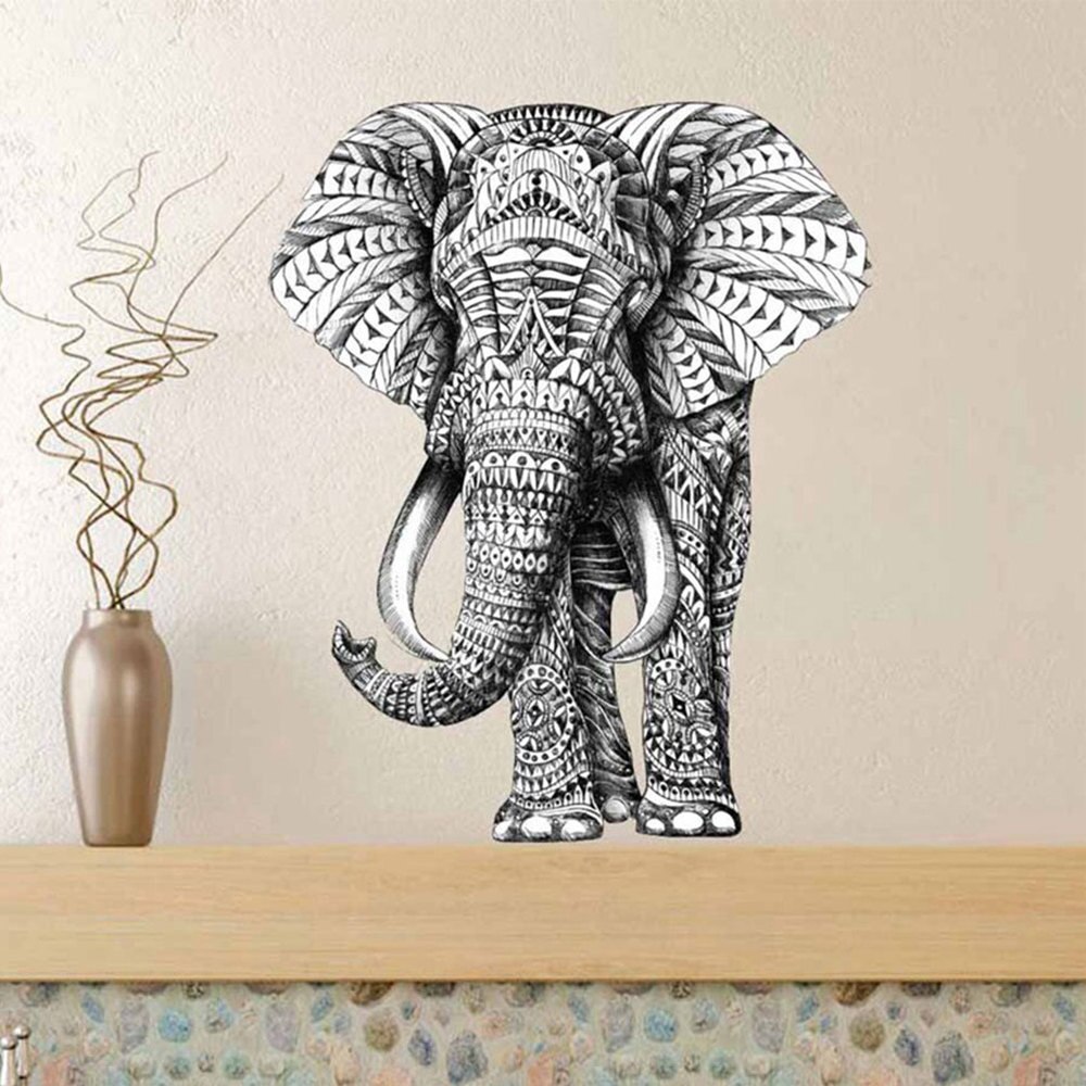 1Pc Leuke Nuttig Chic Grappige Unieke Olifant Vormige Sticker Voor Home Shop Muur